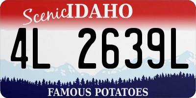 ID license plate 4L2639L