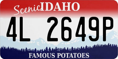ID license plate 4L2649P