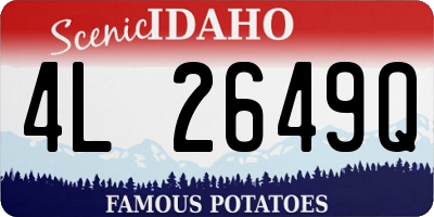 ID license plate 4L2649Q