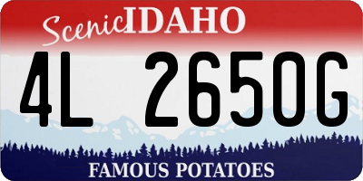 ID license plate 4L2650G