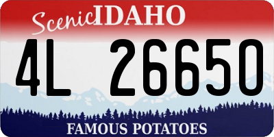 ID license plate 4L2665O