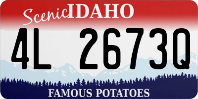 ID license plate 4L2673Q