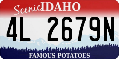 ID license plate 4L2679N