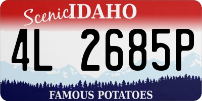 ID license plate 4L2685P