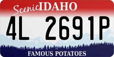 ID license plate 4L2691P