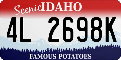 ID license plate 4L2698K