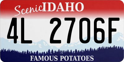 ID license plate 4L2706F