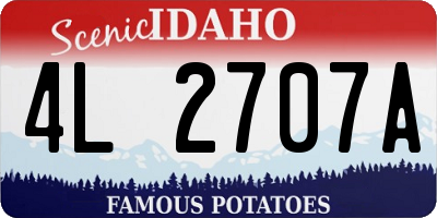 ID license plate 4L2707A
