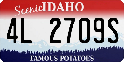 ID license plate 4L2709S