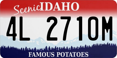ID license plate 4L2710M