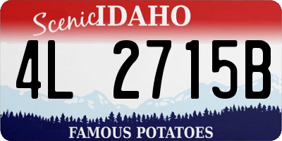 ID license plate 4L2715B