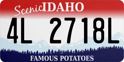 ID license plate 4L2718L