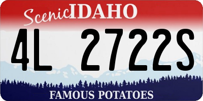 ID license plate 4L2722S