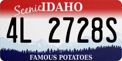 ID license plate 4L2728S