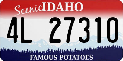 ID license plate 4L2731O