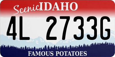 ID license plate 4L2733G
