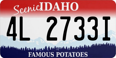 ID license plate 4L2733I