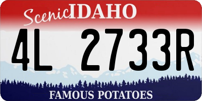 ID license plate 4L2733R