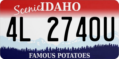 ID license plate 4L2740U