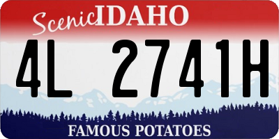 ID license plate 4L2741H