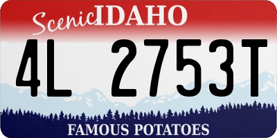 ID license plate 4L2753T
