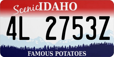 ID license plate 4L2753Z
