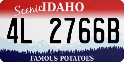 ID license plate 4L2766B