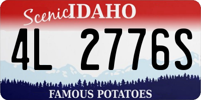 ID license plate 4L2776S