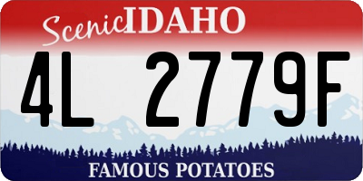 ID license plate 4L2779F