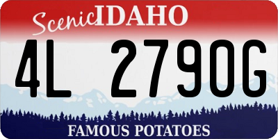ID license plate 4L2790G