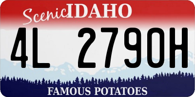 ID license plate 4L2790H