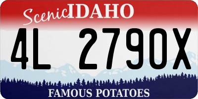ID license plate 4L2790X