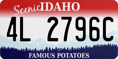 ID license plate 4L2796C