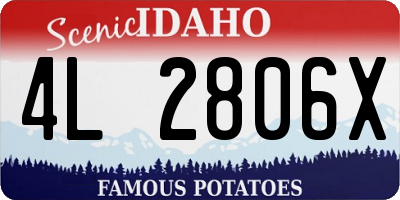 ID license plate 4L2806X