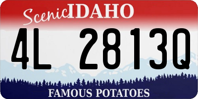 ID license plate 4L2813Q