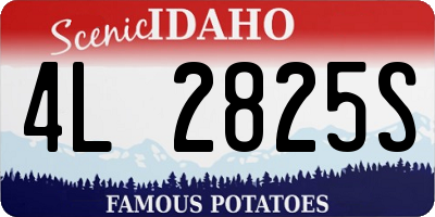 ID license plate 4L2825S