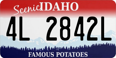 ID license plate 4L2842L