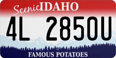 ID license plate 4L2850U