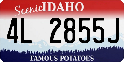 ID license plate 4L2855J