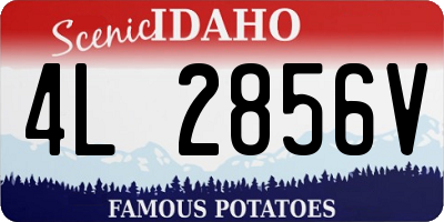 ID license plate 4L2856V