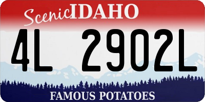 ID license plate 4L2902L