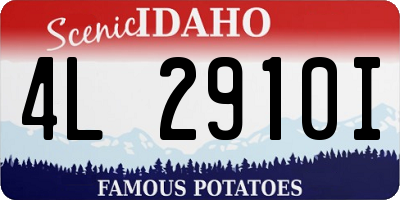 ID license plate 4L2910I
