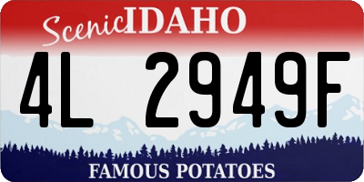 ID license plate 4L2949F