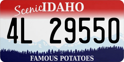 ID license plate 4L2955O