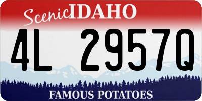 ID license plate 4L2957Q