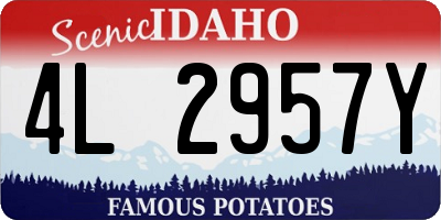 ID license plate 4L2957Y