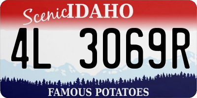 ID license plate 4L3069R