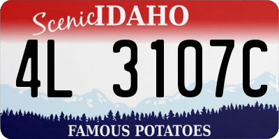 ID license plate 4L3107C