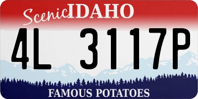 ID license plate 4L3117P