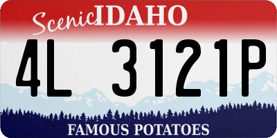 ID license plate 4L3121P